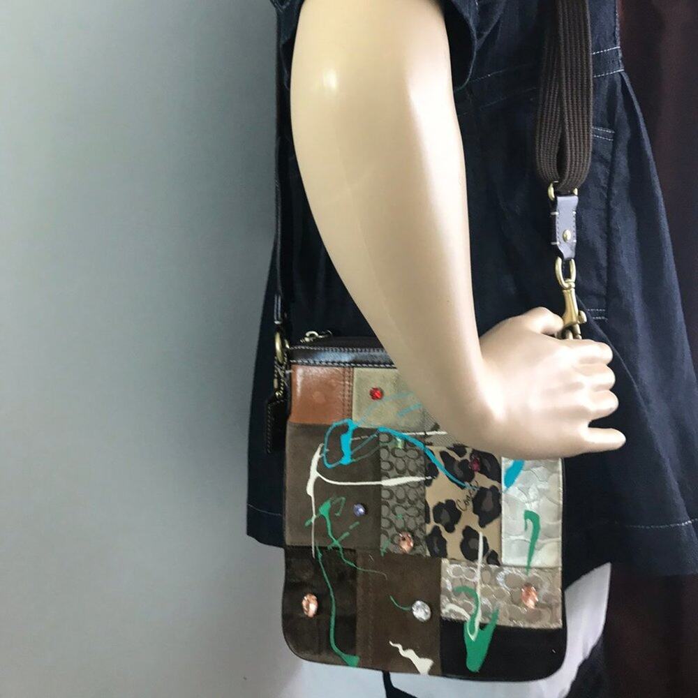 COACH Customized Multicolor Fabric Crossbody Bag - Picture 6 of 8
